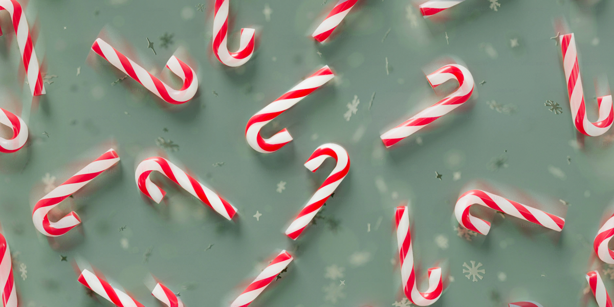 Bastones de caramelo y la razón de la temporada